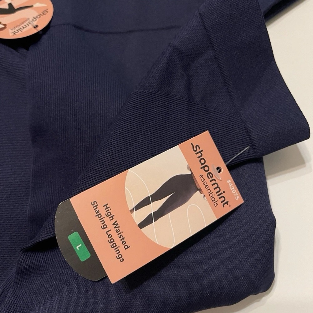 Shapermint High Waisted Navy Blue Shaping Leggings Women’s Size Large 8-12 NWT